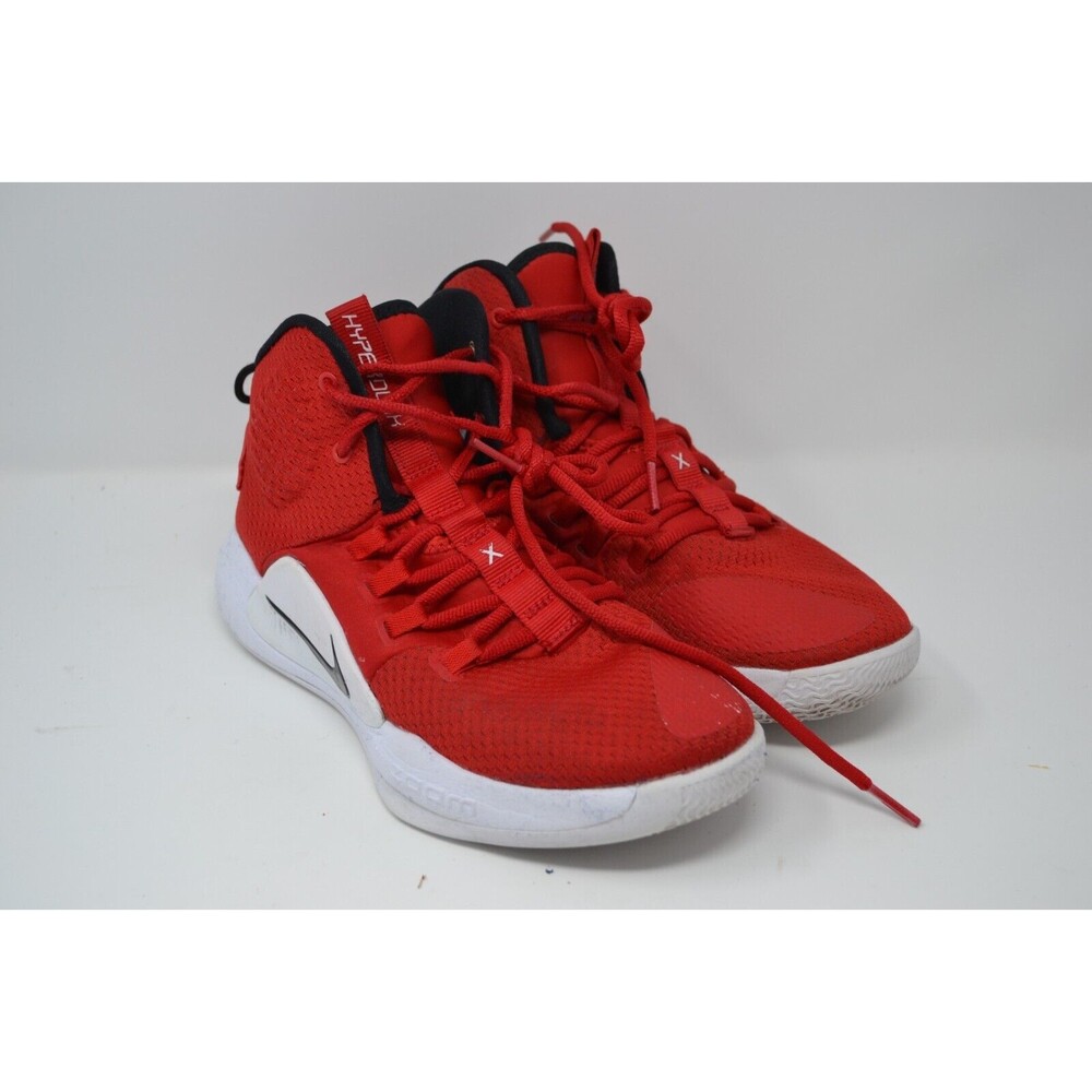 Nike Hyperdunk‎ X AR0467-600 Men's 6 Basketball Shoes Red White Mid Top Sneakers